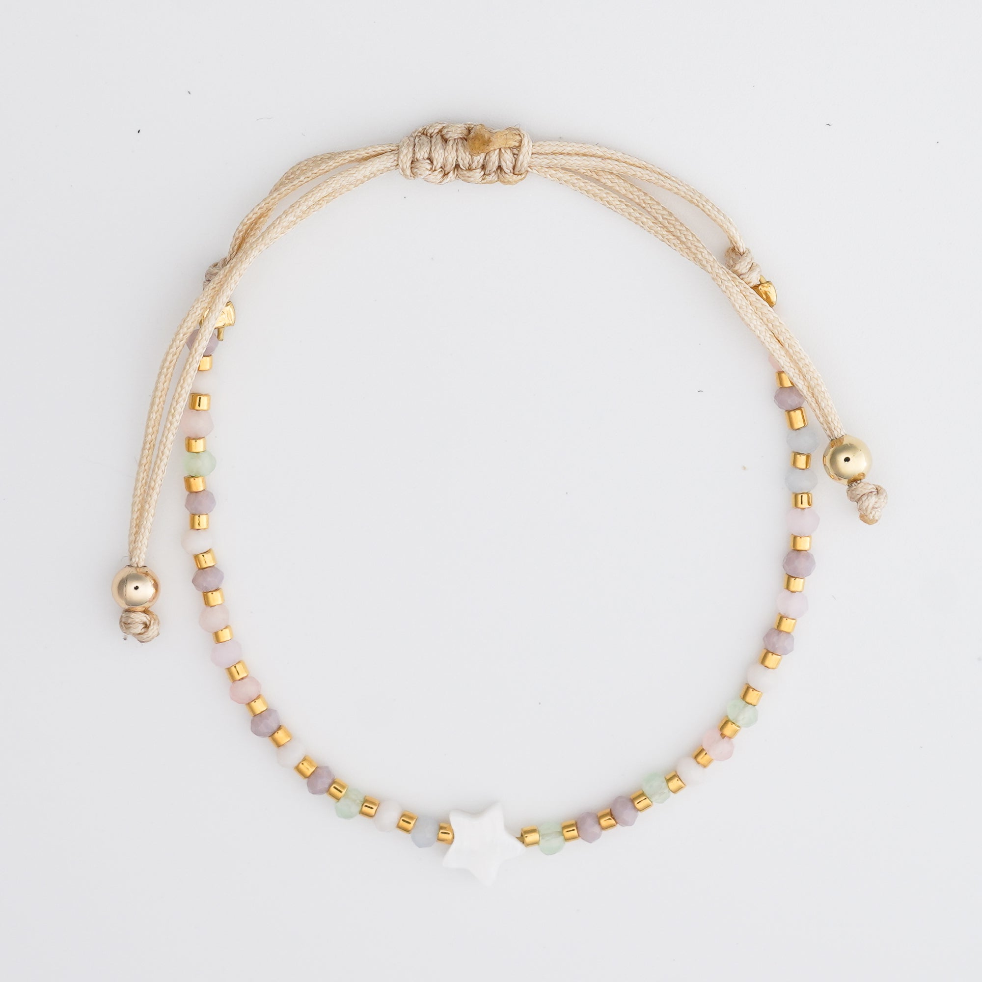 Crystal Pastel  Star Bracelet