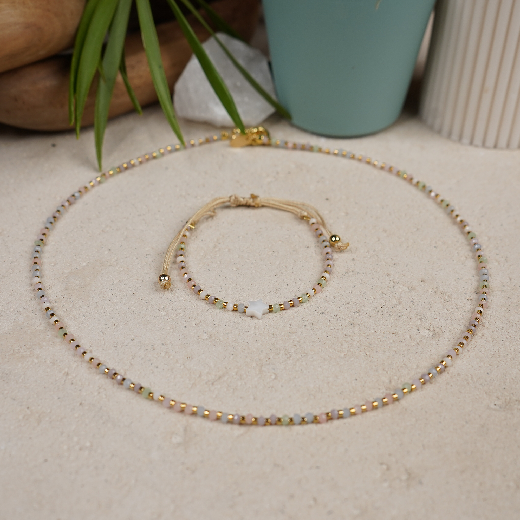 Crystal Pastel  Star Bracelet